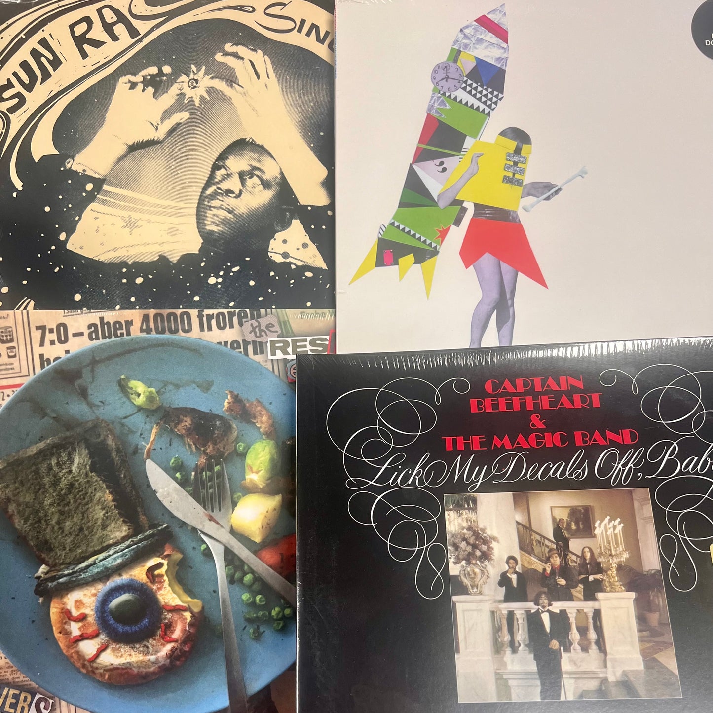 ORDER 4 albums (Sun Ra, Captain Beefheart, Dan Deacon, Residents)