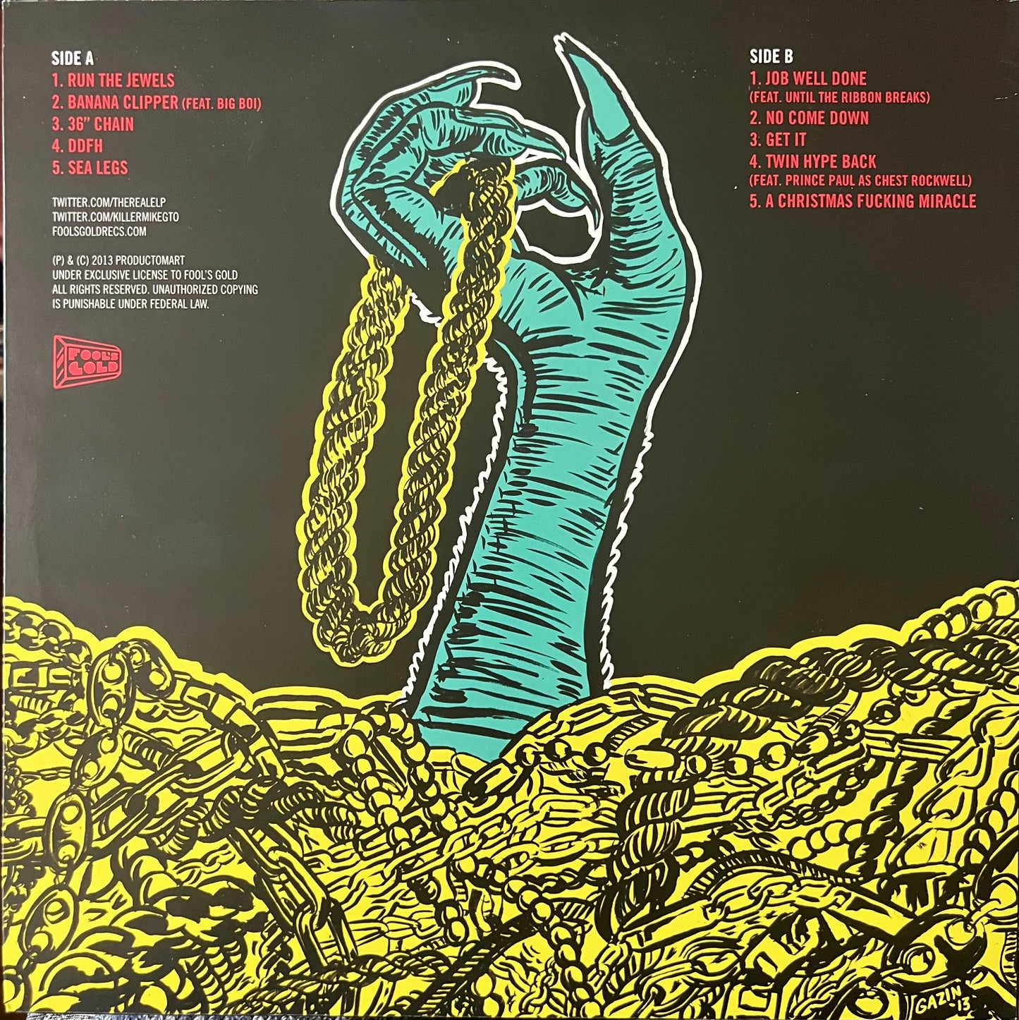 Run The Jewels - Run The Jewels (first pressing black vinyl USED)