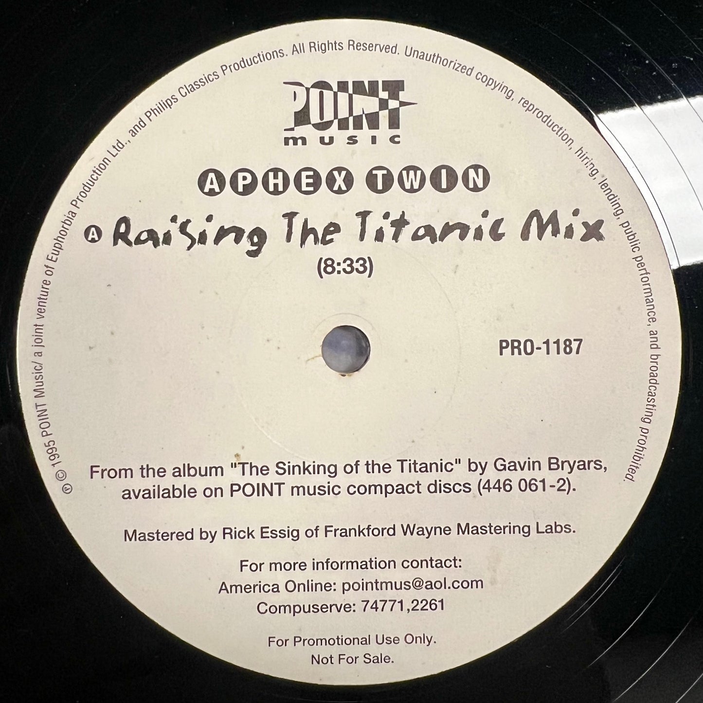 Aphex Twin - Raising The Titanic (Mix) [USED 12"]