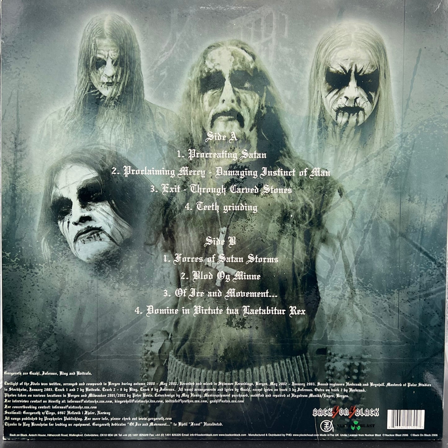 Gorgoroth — Twilight Of The Idols (In Conspiracy With Satan) [USED]